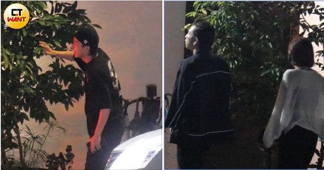 好友蔡凡熙（左图）与带着女伴的大飞参加柯震东的庆生续摊。（图／本刊摄影组）