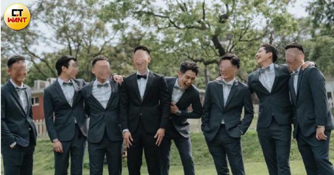 帮柯震东庆生的一群兄弟，正是先前柯震东出席好友婚礼当伴郎的同一群復兴同学。（图／本刊摄影组）