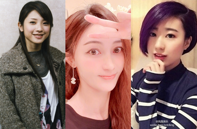 李威曾和许玮伦（左起）、姚笛、杨子晴传绯闻。（图／中时资料照片；翻摄自姚笛、凤凰网娱乐微博）