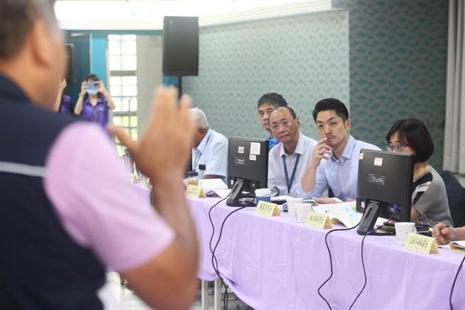 台北市长蒋万安出席中正区「与里长有约」座谈会。（张铠乙摄）