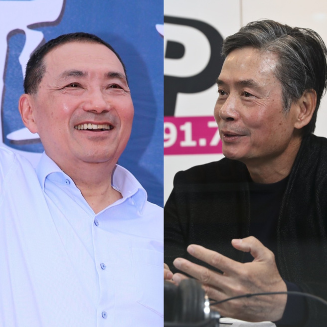 国民党总统参选人侯友宜（左）公布最新人事，国安会前秘书长金溥聪（右）担任竞办执行长。（合成图,中时资料照）