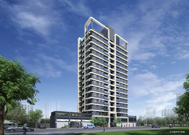 公园校园一巷转静【原昕.吾为】（3D外观参考示意图）。(图/业者提供)