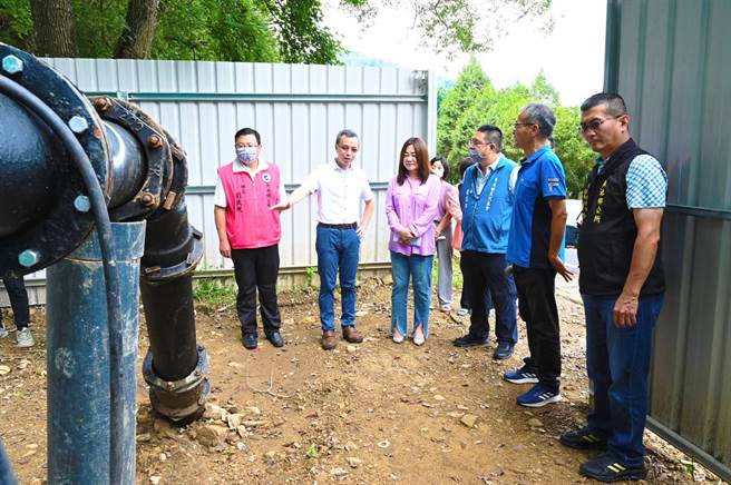 台水公司指出，伊達邵兩處深井竣工後，未來每日供水增加400公噸至600公噸。（立委馬文君提供／楊靜茹南投傳真）