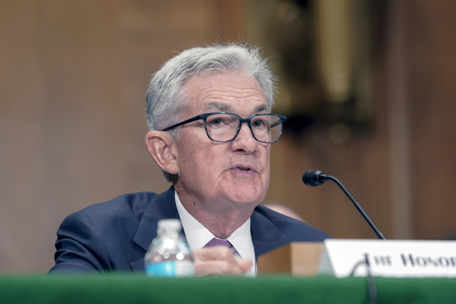 美國聯邦準備理事會主席鮑爾（Jerome Powell）。（圖／美聯社）