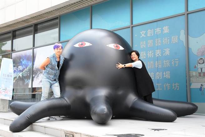 彰化走读艺术节在彰化市区掀起一股寻兽热潮。（彰县府提供／孙英哲彰化传真）