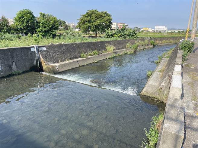 環保局人員後續再至該大排巡視，水色已漸恢復。（台中市政府提供／潘虹恩台中傳真）