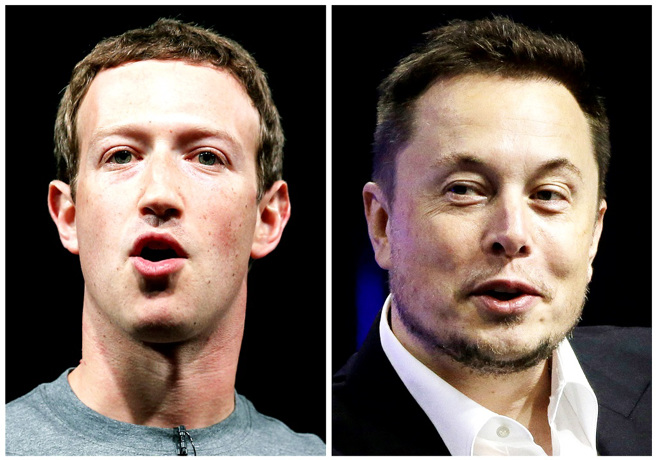 马斯克与祖克柏空中相约「铁笼格斗」，马斯克似乎相当认真备战。（资料照／美联社）