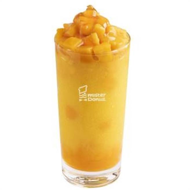 Mister Donut蜂蜜爱文芒果冰沙，99元。（Mister Donut提供／朱世凯台北传真）