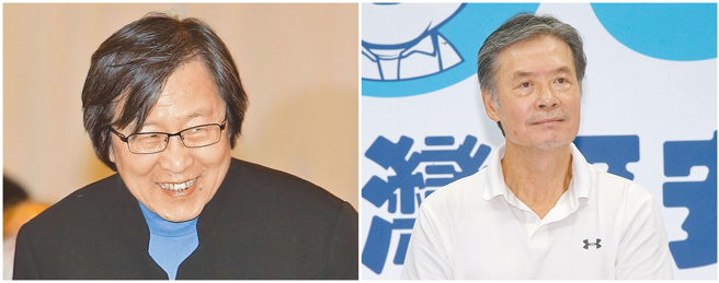 侯友宜竞办由金溥聪（右图）担任执行长，赖清德则找来邱义仁（左图）担任总统大选策略小组召集人。（本报资料照片）