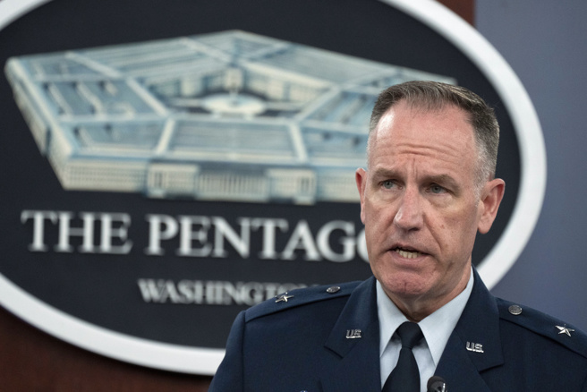 美國國防部發言人賴德（Pat Ryder）。（圖／美聯社）