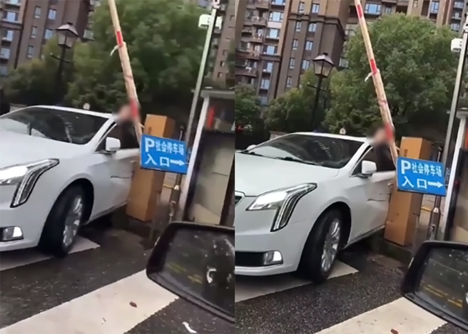 网友认为，男子的死法虽然奇葩，但主因还是跟停车场设计不良有关。（图／翻摄自推特）