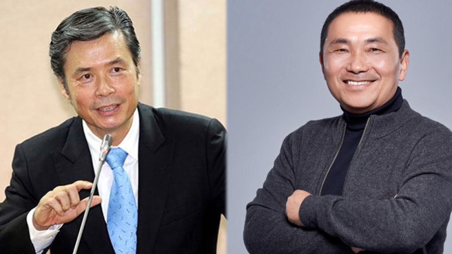 国安会前秘书长金溥聪（左）加入国民党总统参选人侯友宜（右）的竞选团队，引发外界高度关注。(合成照，中时资料照)