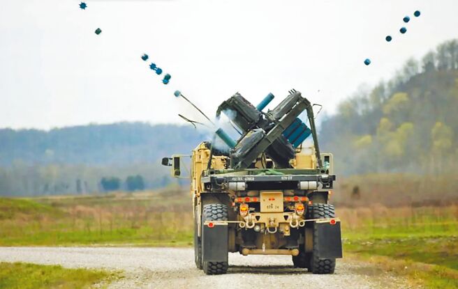 台美雙方已完成簽署採購陸上機動布雷系統，金額逾新台幣45億元，將在2029年年底前交運。圖為美軍將地雷彈藥裝載到火山布雷系統上，並在靶場布放地雷。（摘自美國陸軍官網）