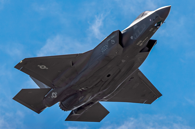 美国空军F-35隐形战机的资料照。（美国空军）