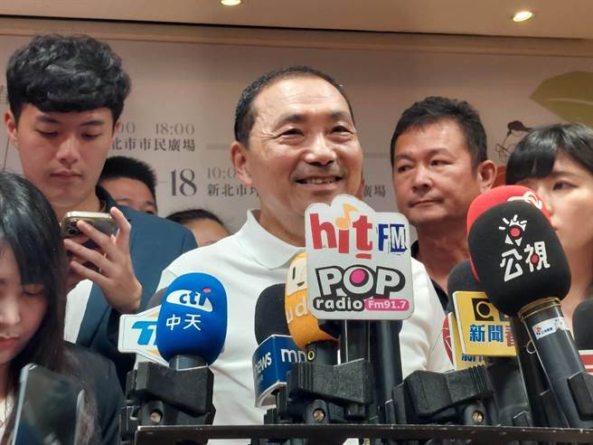 國民黨總統參選人、新北市長侯友宜拋核一重啟，台電稱「核一乾貯設施完工10年，因新北市府卡關無法使用。」（陳慰慈攝）