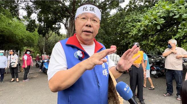 声量高的资深大新营区市议员蔡育辉，也没有参选规画。（张毓翎摄）