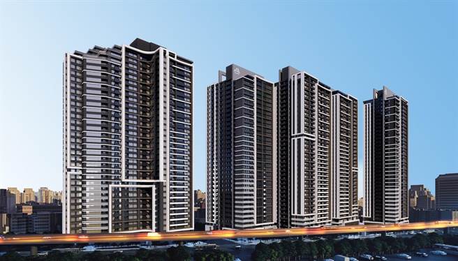 永和大陳社區都更案單元6未來預計興建3棟地上35至36層及地下6層的新大樓。（城鄉局提供）