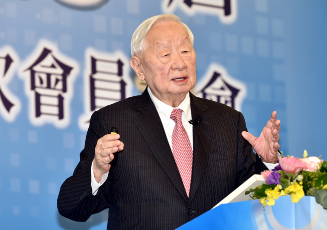 张忠谋受邀出席工商协进会会员大会演讲。（图／顏谦隆）