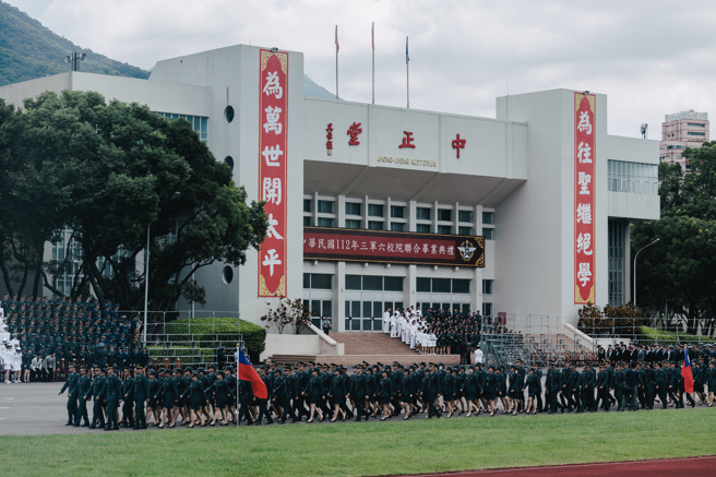 国军三军六校联合毕业典礼6月21日于国防大学復兴岗校区举行。图为示意图。（资料照,郭吉铨摄）