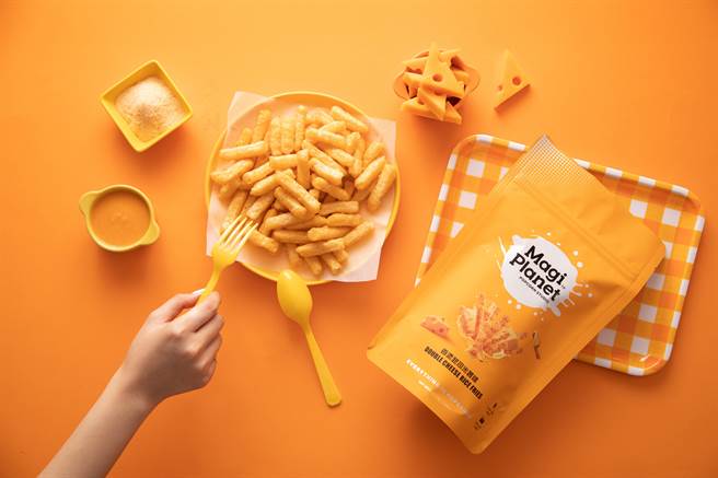 Magi Planet星球工坊推出新品「香浓起司米薯条」，限时于官网下单不限金额，可享免费尝鲜。（Magi Planet星球工坊提供／朱世凯台北传真）