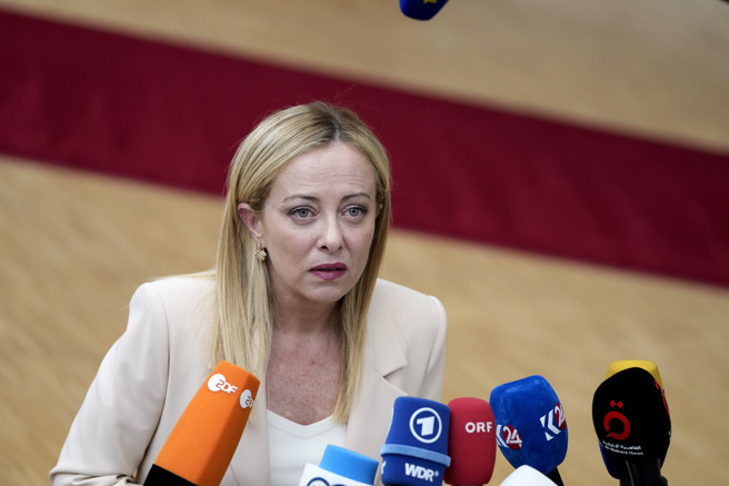 义大利总理梅洛尼（Giorgia Meloni）明确表示，义大利可与中国保持良好关系，即使不参与习近平的战略计画。（图/ 美联社）