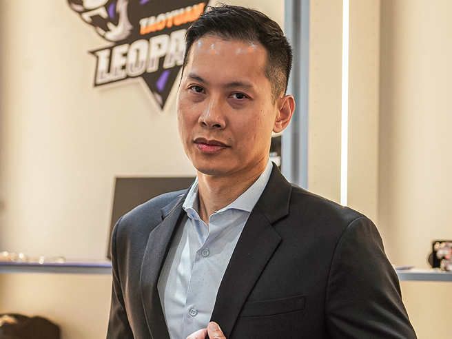 顏行書擔任台啤雲豹球隊營運長。（台啤雲豹提供）
