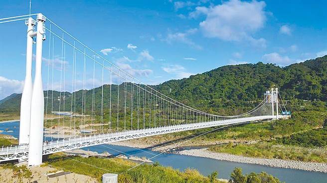 桃园市大溪区中庄吊桥启用半年，7月10日起将3度封桥岁修1个月时间。（水务局提供／吕筱蝉桃园传真）