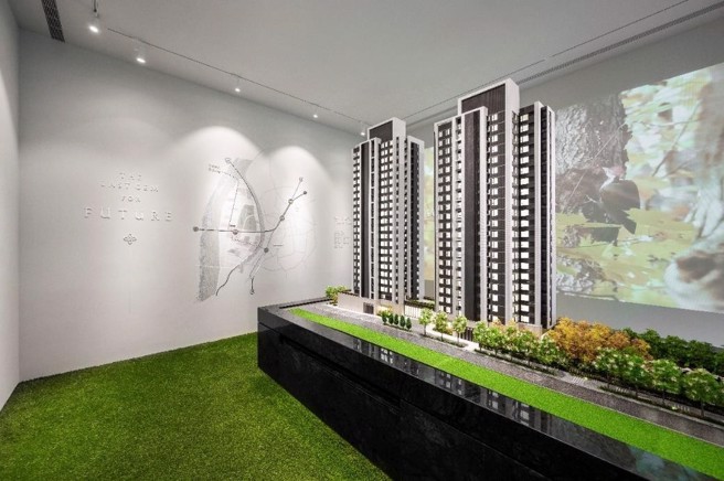 「馥华原真」建案位于新北板桥浮洲，公开销售便迅速完销。（图／业者提供）