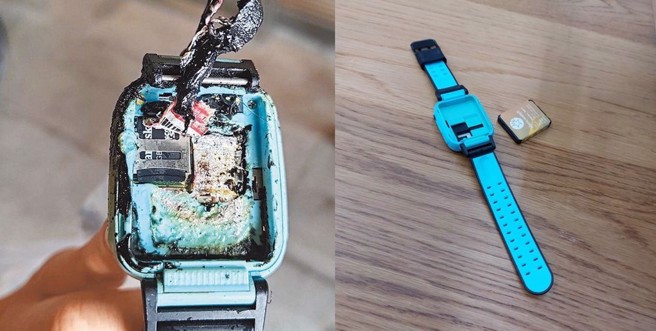 Herowatch智慧手表自燃，NCC表示，先等第三方调查厘清事实，有必要不排除要求业者召回。（新北市法制局提供）