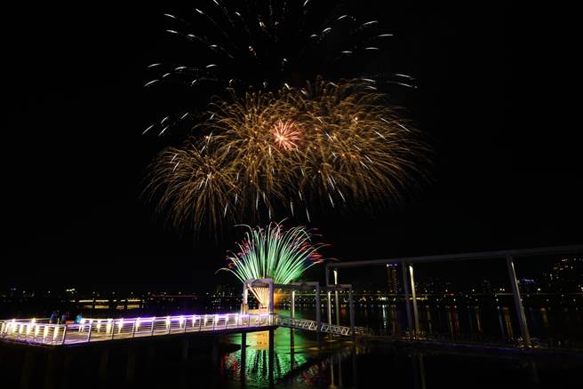 大稻埕夏日节7月热闹登场，5日为点灯暨启动仪式，并施放180秒主题烟火。（北市观传局提供／张芷瑜台北传真）