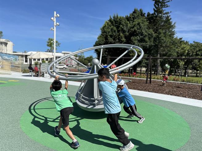 台东县儿童运动公园今天启用。（蔡旻妤摄）