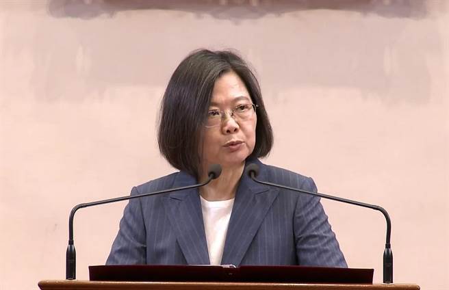 图为总统蔡英文（资料照／截取自总统府录影画面）