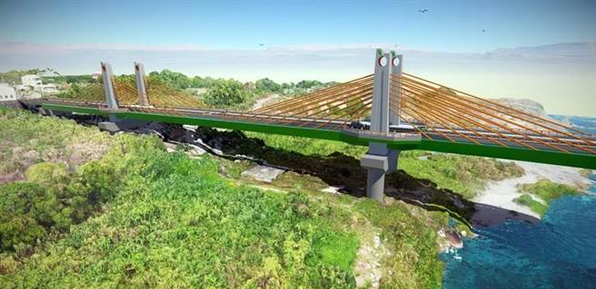 埤豐橋改建模擬圖。（台中市府提供）