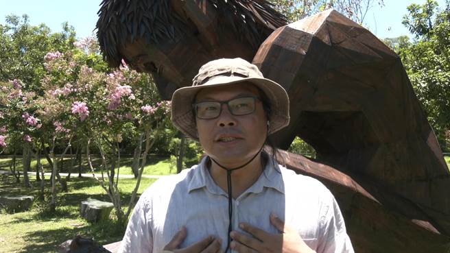 台灣南投藝術家全得富。（讀者提供／蔡旻妤台東傳真）