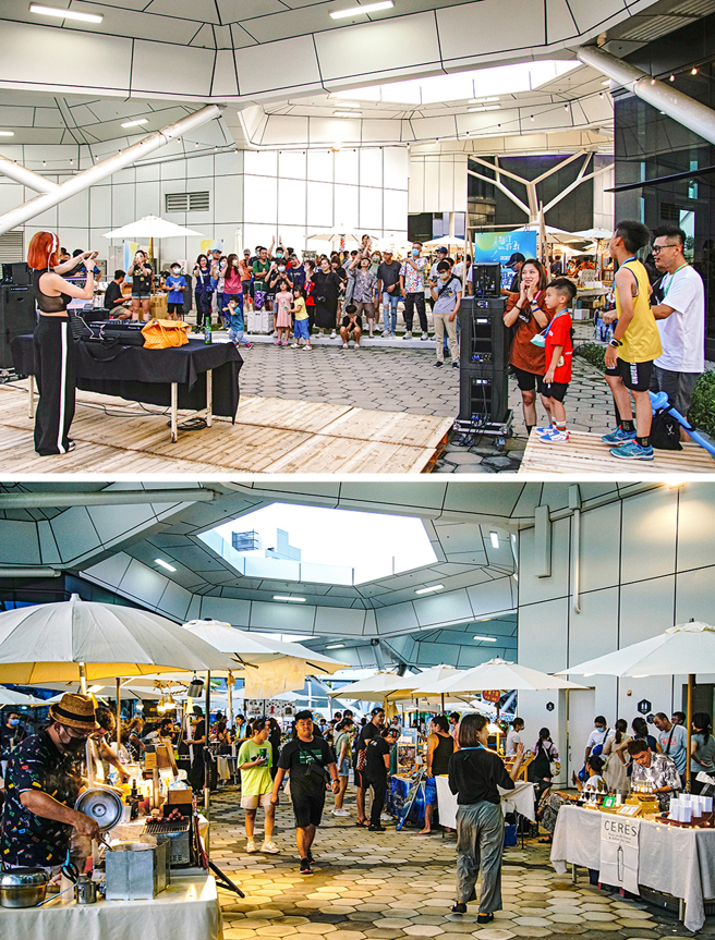 玩水玩累了，也可逛逛周邊海洋市集，品嚐美食補充體力。(攝影/曾信耀)
