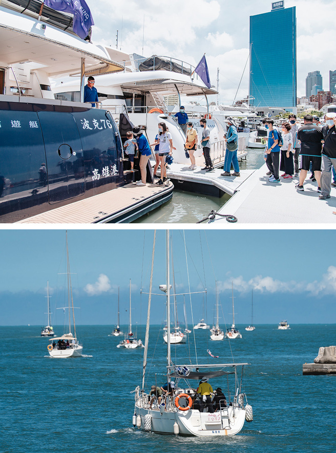 「海洋派對」重頭戲為7/15舉辦的「高雄國際帆船邀請賽」，將邀請超過20組帆船好手一較高下。現場還有船艇搭乘體驗，熱鬧海洋市集和海洋金曲演唱會等。(圖片提供/高市府海洋局)
