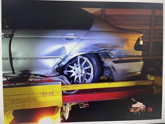 台74線瑪莎拉蒂追撞BMW　22歲駕駛爬出倒臥路肩