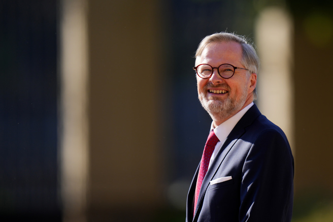 捷克总理费亚拉（Petr Fiala）。(图/美联社)