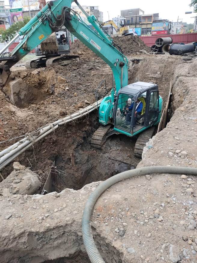 新竹市园道五（马偕）地下停车场工程可望于今年底完工并开放停车。（新竹市政府提供／陈育贤新竹传真）