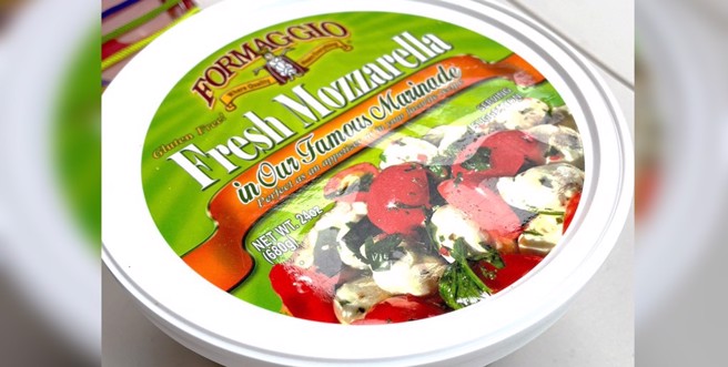 好市多「油渍摩佐罗拉乾酪」检出农药残留环氧乙烷。（图／食药署提供）