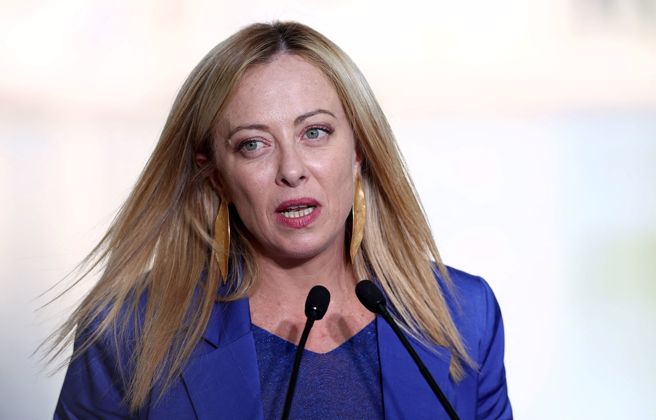 义大利总理梅洛尼（Giorgia Meloni）。（图／路透社）