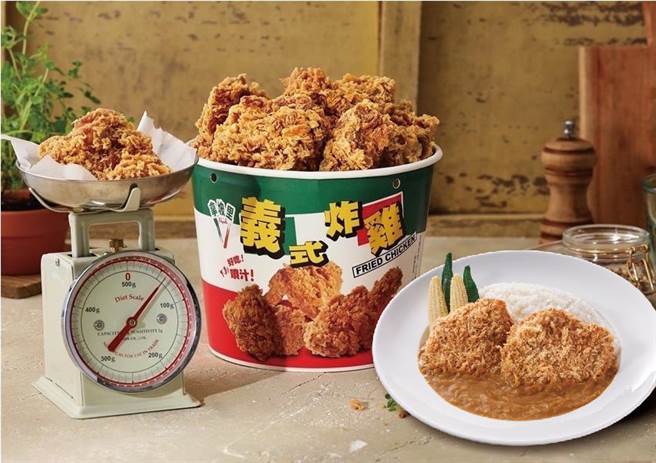 拿坡里炸鸡专卖店推出咖哩饭，31日前还有尝鲜价优惠，并有6折加购饮品促销。（三商餐饮集团提供／朱世凯台北传真）