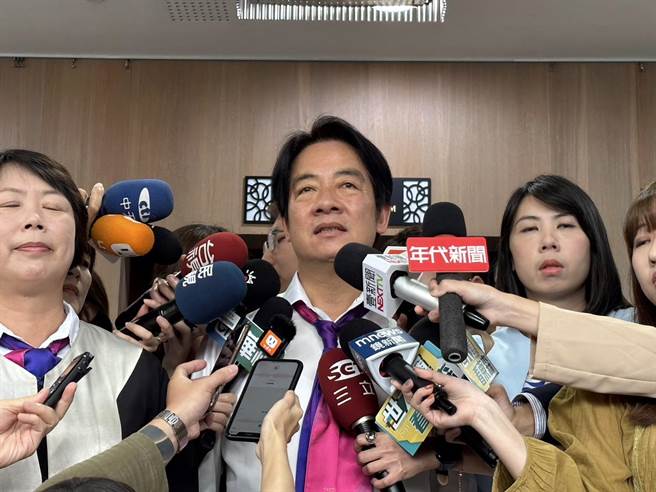 民进党总统参选人暨副总统赖清德9日下午出席全国信赖台湾姊妹会成立大会。（黄婉婷摄）