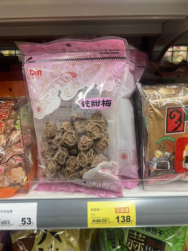 遭窃的酸梅糖。（翻摄画面）