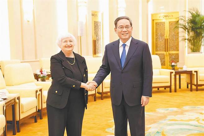 大陸財政部10日發表美財長葉倫訪華答媒體問，指出會見會談內容務實深入且具建設性。（摘自美國財政部長葉倫推特）