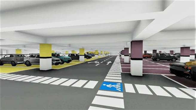 三和公园停车场地下2层供252个小型车停车位，一楼平面88个机车位。（彰化县政府提供／吴建辉彰化传真）