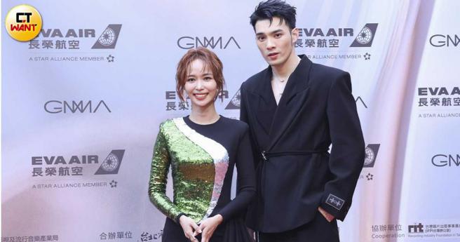 黄伟晋与陈明珠搭檔本届金曲奖星光大道主持，颇受好评。（图／本刊摄影组）