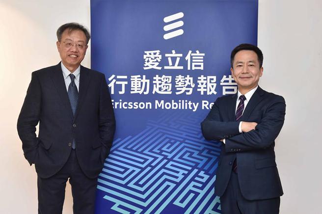 图右为台湾爱立信总经理周大企、左为台湾爱立信副总暨技术长姚旦。（图／台湾爱立信提供）