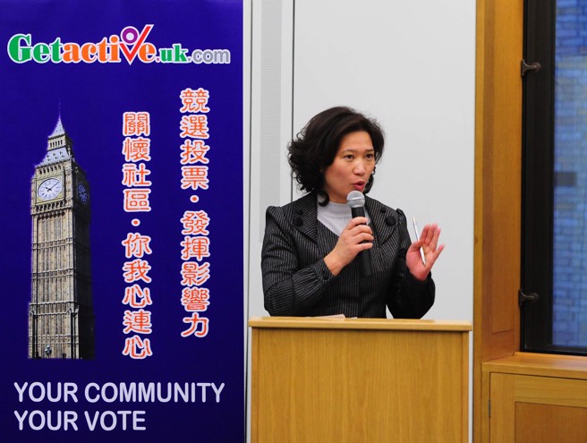 英国籍华人女律师李贞驹去年遭英国情报机构「军情五处」示警为「中共代理人」，其目前控告该机构，以求洗清罪名。（图/新华社）