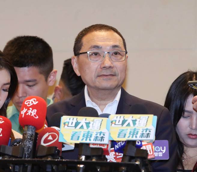 國民黨總統參選人、新北市長侯友宜今表示，支持黨徵召候選人理所當然。（劉宗龍攝）